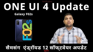 Samaung Galaxy F02s | one ui 4 upgrade with android 12