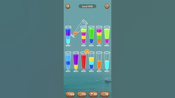 Water color sort level 1912 #androidgameplay #watersortpuzzle #shorts
