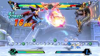 Umvc3 Morrigan Soul Drain Combo With Felicia