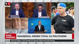 Acuzațiii grave lansate de protestatarul Marian Ceaușescu, după ce a fost săltat cu duba și amendat