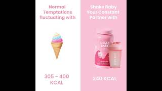 No More Starving Diet, Just Shake Baby 240 Kcal Yummy Meal Replacement Protein Shake In 5 Flavors