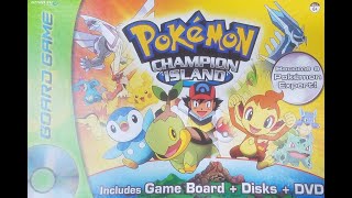 SnapTV Pokemon Champion Island DVD Board Game COMPLETE