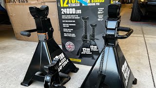 A Quick Look At The Daytona 12 Ton Jack Stands!! They Are Huge! Are They Worth It?