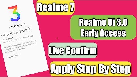 Realme 7 Realme Ui 3.0 Early Access Live Confirm | Apply Step by step