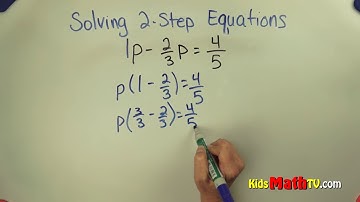 Solving linear equation with variable and fraction value - A simplified algebra video for students