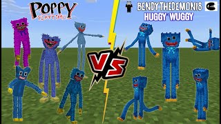 NEW Huggy Wuggy Addon [Bendythedemon18] VS TEAM Huggy Wuggy (Which Huggy Wuggy is the best?)