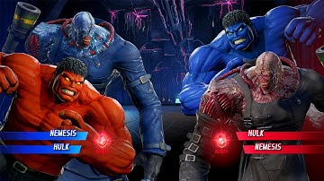 Hulk & Nemesis VS Hulk & Nemesis (Very Hard) - Marvel vs Capcom | 4K UHD Gameplay