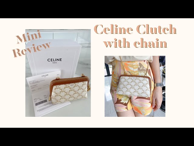 REVIEW CELINE CLUTCH WITH CHAIN (TAN COLOR)  กระเป๋าใบจิ๋วแต่แจ๋ว