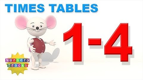 Learn your times tables | Multiplication tables 1-4 | New in 3D | NurseryTracks