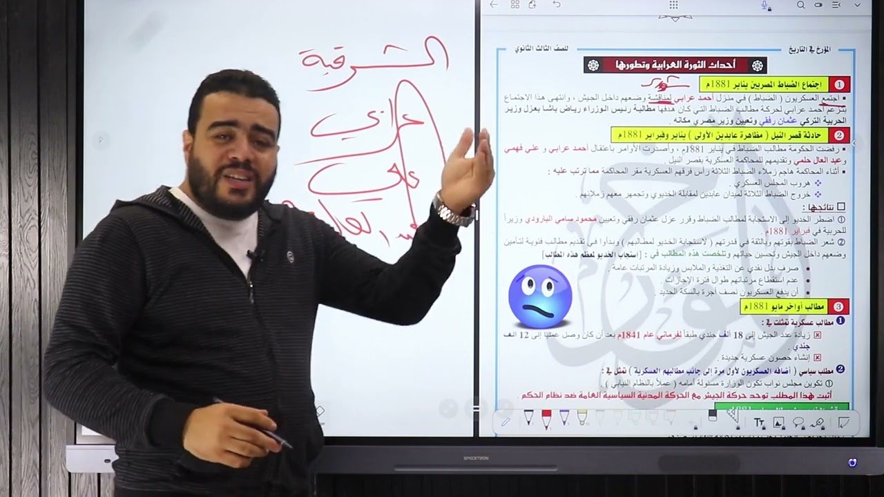 الحركة الوطنية والثورة العرابية ٣ ثانوي