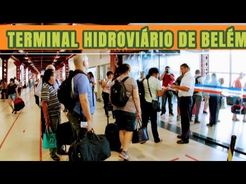 Vídeo: Porto movimentado do Brasil de Belém