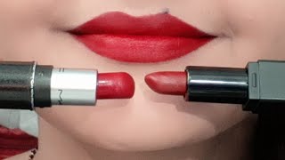 Mac retro matte mini lipstick ruby woo vs nykaa so matte mini lipstick regal ruby review |