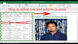 How to Delete Row and Columns in Excel#excel  @excel