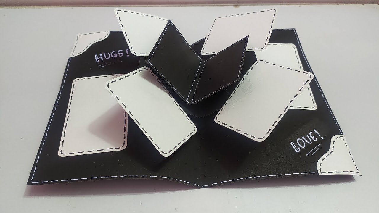 Открытка-раскладушка своими руками | Карточки для скрапбукинга | Как сделать открытки для скрапбу...