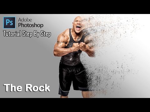 Ft. The Rock | Dispersion Effect- Photoshop Tutorial Step By Step | BeAnArtist