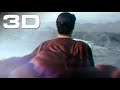 3d clip supermans first flight man of steel 3d  51 audio