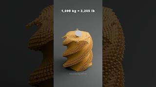Satisfying Blender Simulation Falling Cone Vs 40000 Cubic! #satisfying #animation #blender