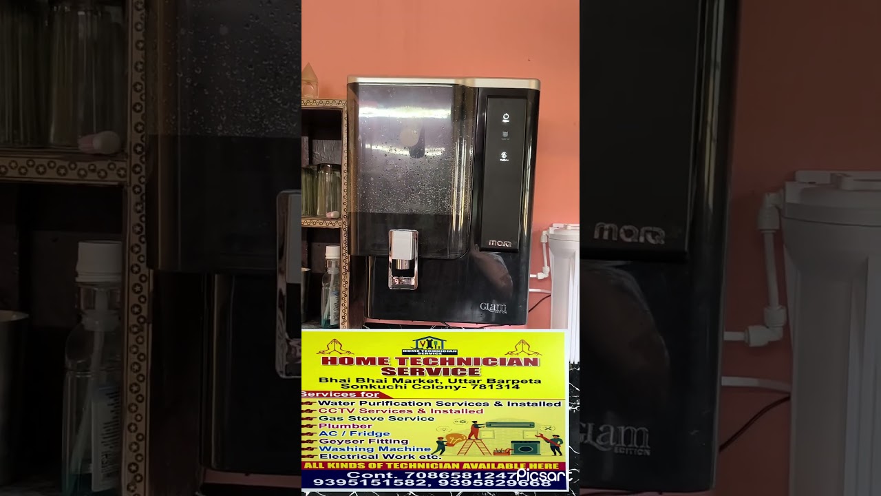 Glam Edition RO + UV ALKALINE Purifier Installation Done || RO Service Engineer