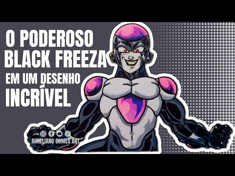 BLACK FREEZA COMO DESENHAR passo a passo 