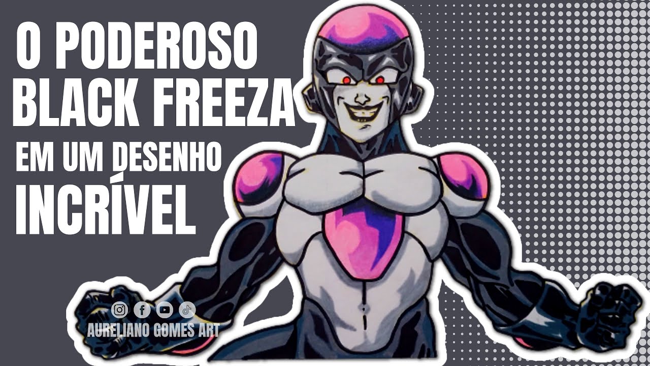 BLACK FREEZA COMO DESENHAR passo a passo 