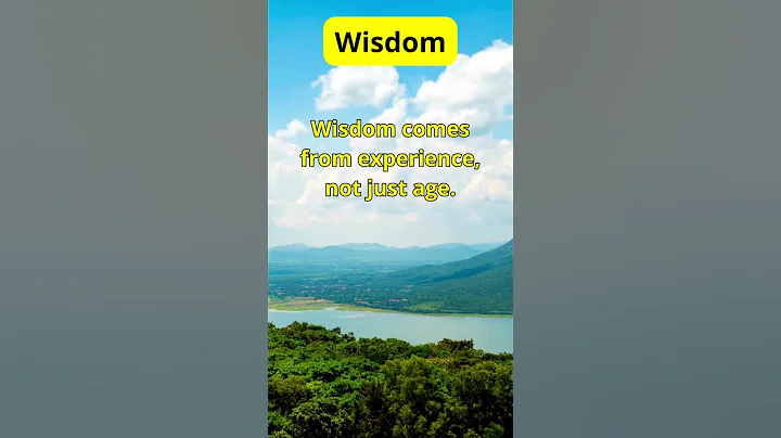WISDOM Comes from EXPERIENCE, NOT JUST AGE. 🕊️ #motivation #shorts #Wisdom