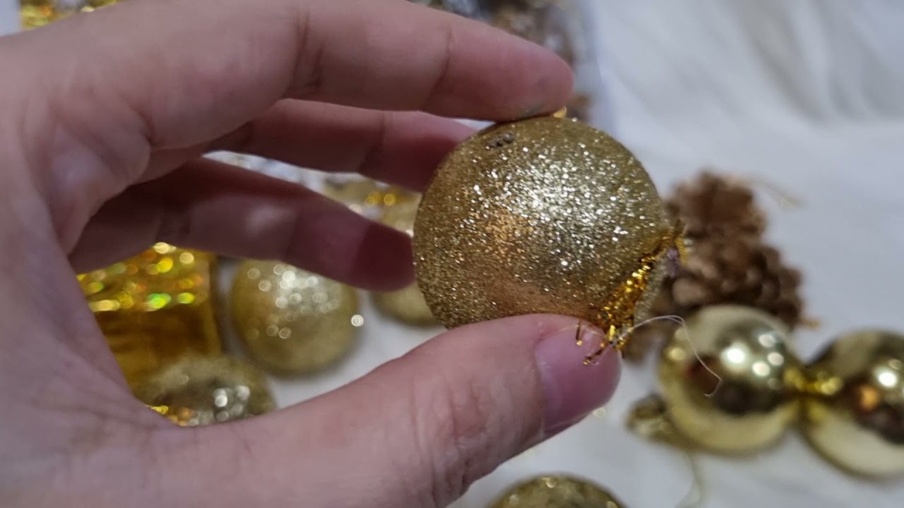 Gantungan Pohon Natal Aksesoris Christmas Bola Mix - Bola 14