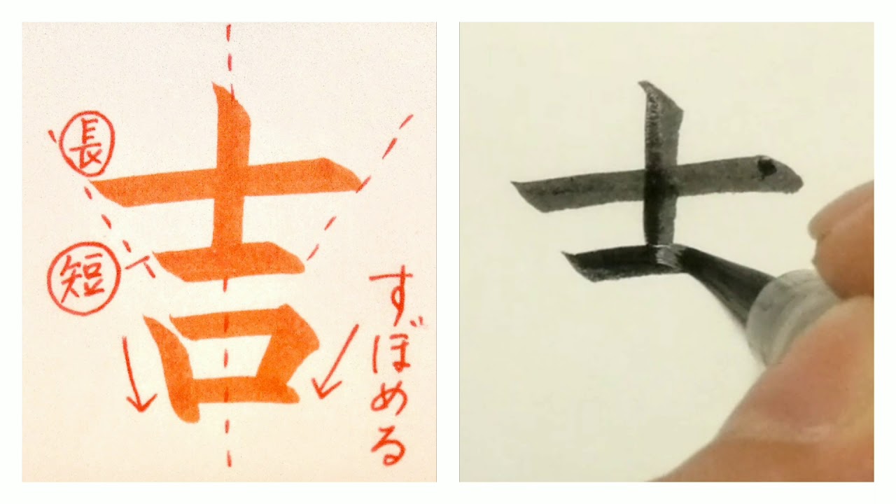吉 きち Kichi Luck の書き方 Youtube 吉 きち Kichi Luck の書き方 Youtube
