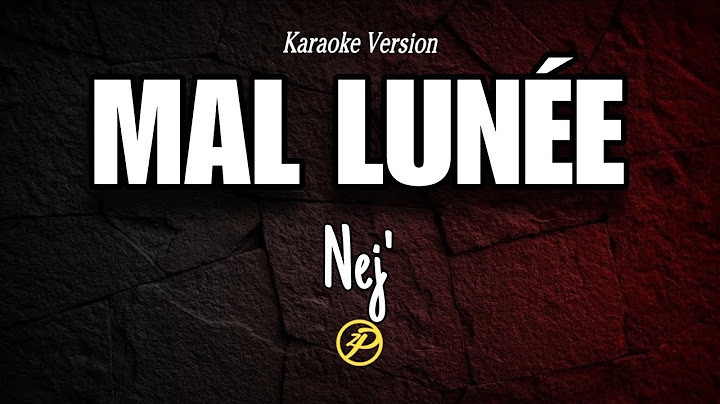 Nej' - MAL LUNÉE - Instrumental Karaoke Lyrics