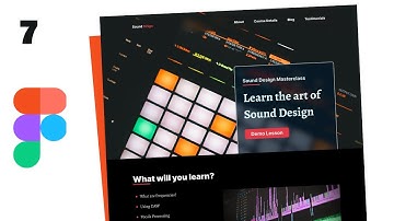 How To Design Responsive Homepage in Figma #7 - Tablet Version