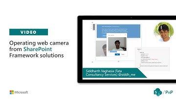 Operating web camera from SharePoint Framework solutions