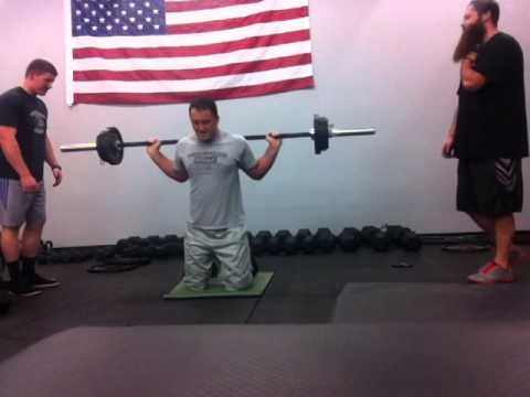 Kneeling Explosive Jump - 130 lbs x 2 | Strength School
