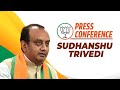 Live bjp press conference  sudhanshu trivedi addresses pc  ram mandir  congress  bjp