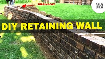 HOW TO BUILD A RETAINING WALL - PART 1 l Full Step-by-Step DIY Project Tutorial & Build