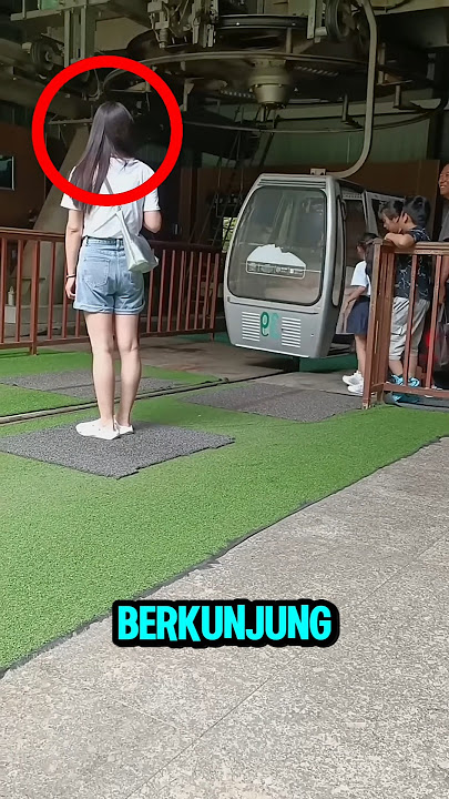 HATI-HATI JIKA KESINI❗#videoviral #keretagantung #wanitacantik