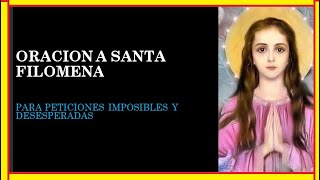 Prayer to Saint Philomena for Impossible and Desperate Requests