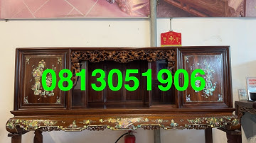 TỦ CHÈ GỖ GỤ TA QUẢNG BÌNH, CÁNH KHẢM ỐC SINGAPORE CẢNH TỨ BÌNH, #dogonoithatkhuongduy, #0813051906