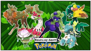 GRASS TYPES for a BRAZILIAN POKÉMON REGION! The Zonhe Region!