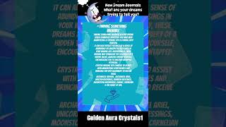 New Dream Journals What Are Your Dreams Trying Tell You wwwgoldenauracrystals1com 