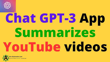 💥👀 Discover this Game-Changing Chat GPT-3 tool that Summarizes YouTube Videos 🤖