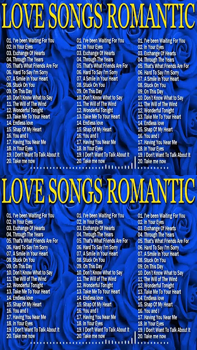 Greates Relaxing Love Songs 80's 90's - Love Songs Of All Time Playlist - Old Love Songs