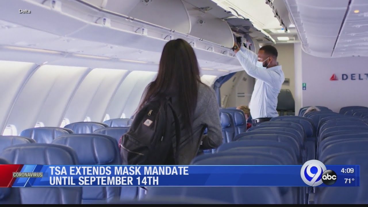 TSA extends mask mandate to Sept 14th - YouTube