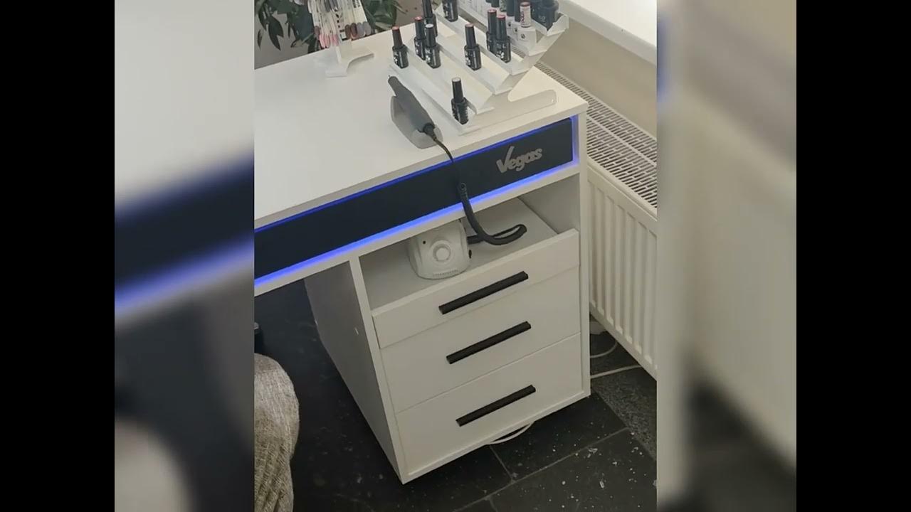 Стол для маникюра с вытяжкой Endeavor - YouTube