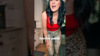 Leather Leopard Fiona Flares