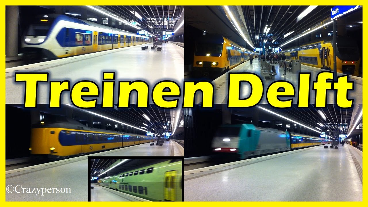 Treinen nieuw ondergronds station Delft! - Trains new underground station Delft!