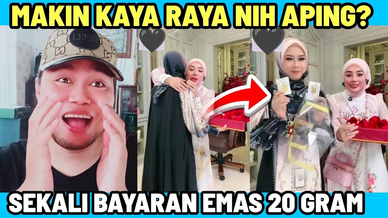 MAKIN KAYA NIH APING DA7!! DAPAT HADIAH MAS 20 GRAM DARI OWNER SHELLA SHAUKIA!!