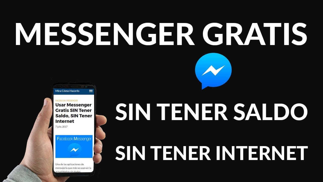 Como Usar Messenger Gratis Sin Tener Saldo Y Sin Tener Internet Youtube