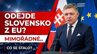 Fico Šokoval Odejde Slovensko Z Eu?