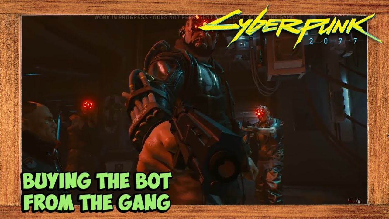 Cyberpunk 2077 Buying The Bot From The Gang at All Food Scene (Demo Gameplay)