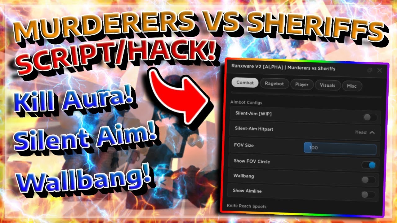 Murderers VS Sheriffs Duels Script Hack Kill Aura Aimbot & ESP - Roblox  Pastebin 2023 