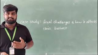 Case Study : Legal challenges and how it affects their business | S.Janani | Department of IT